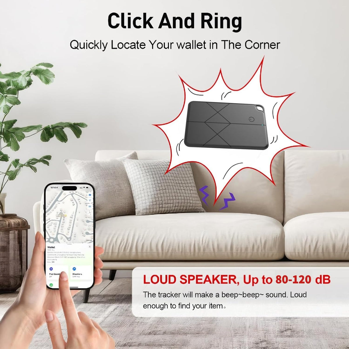 Ultra-Thin Rechargeable Wallet Tracker Card – Compatible with Apple Find My & Android, Bluetooth Key Finder for Men Women, Slim GPS Locator for Luggage Passport Keys, Anti-Loss Travel Must-Have