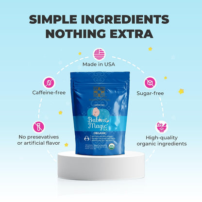 Secrets Of Tea - Babies' Magic Tea - USDA Organic, Caffeine-Free Herbal Tea Blend - (1 Pack)
