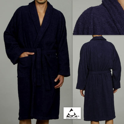 Cotton Unisex Terry Robe, Soft And Absorbent Robes For Men And Women, Bathroom Accessories