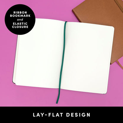 PAPERAGE Lined Journal Notebook, Hardcover Journal for Women & Men, 160 Pages, (5.6 in x 8 in), College Ruled Journaling Notebook for Work, School Supplies & Note Taking, (Black)