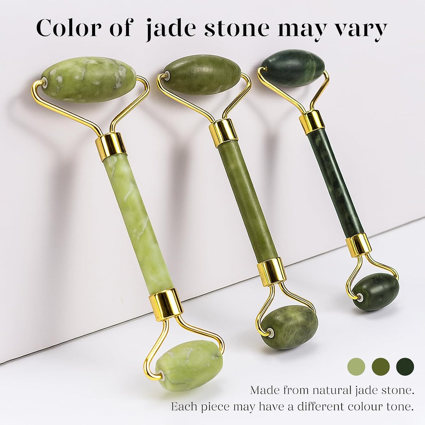 BAIMEI IcyMe Gua Sha & Jade Roller Set, Cooling Face Roller & Guasha Tool for Face Depuffing, Facial Sculpting & Jawline Definition, Smooth Rolling Skincare Tools Gifts for Women & Men – Green
