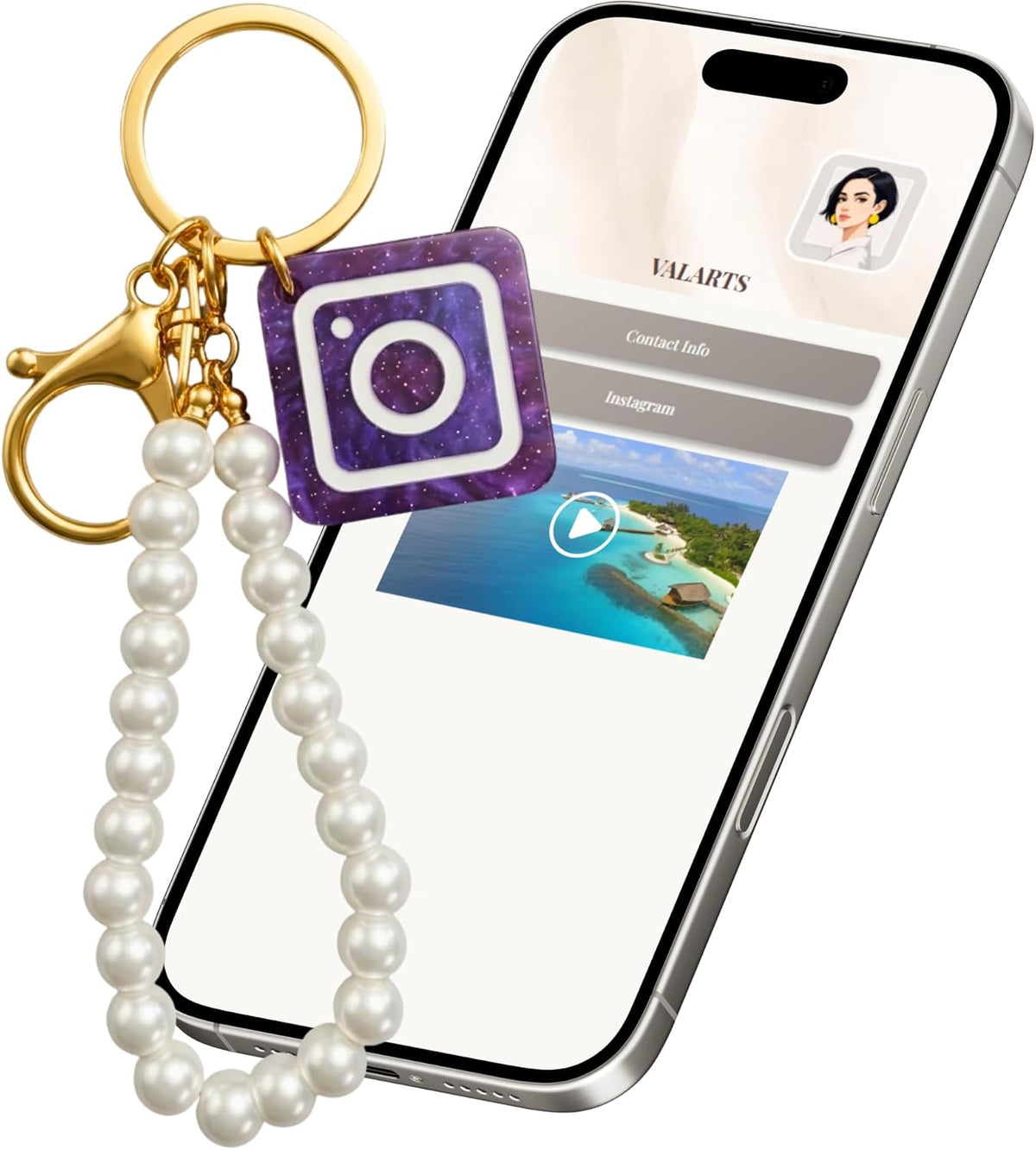 VTAG.ID NFC Digital Business Card Keychain - Tap to Share Contact & Social
