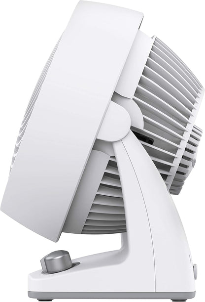 Vornado 133DC Energy Smart Compact Air Circulator with Variable Speed Control, DC Motor, Adjustable Tilt, Quiet Operation for Bedroom, Office, and Home Use, White