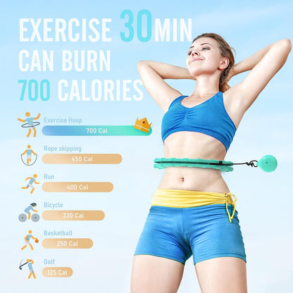 JKSHMYT Weighted Hula Circle for Adults Weight Loss, Infinity Fitness Hoop
