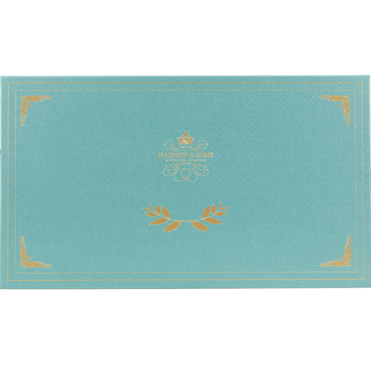 Harney & Sons Teal Tea Chest Gift, Featuring 8 Wrapped Sachet Flavors