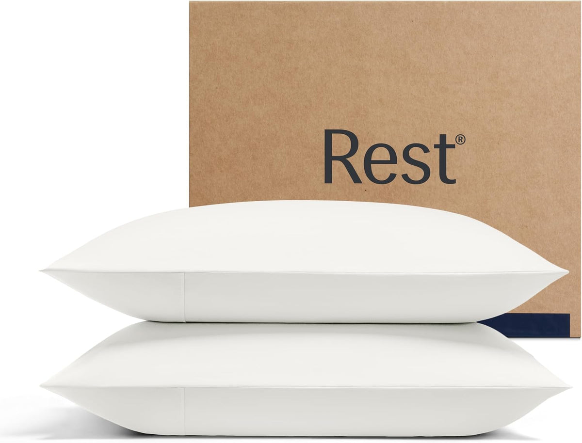 REST® Evercool®+ Cooling Pillowcases for Hot Sleepers, Standard, 2PCS
