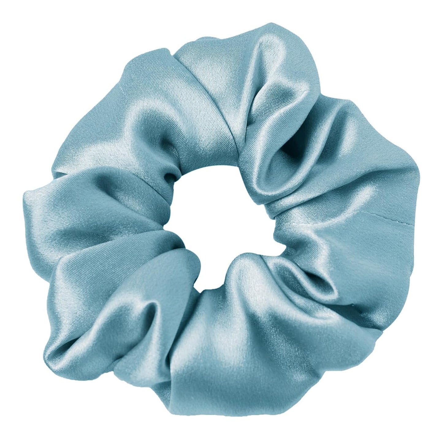 LILYSILK Silk Hair Scrunchies / Ties for Frizz & Breakage Prevention, 100% Mulberry, No Damage, Elastic ponytail Holders, 1Pc, Coffee - Colors B