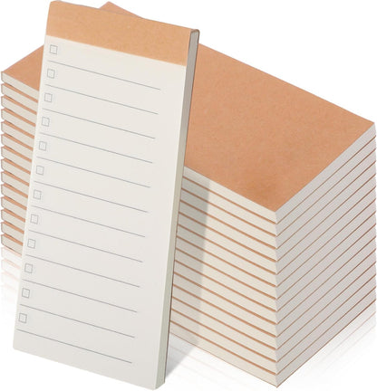 Eaasty 50 Pack Daily to Do List Notepad 2.7" x 5.5" Kraft Pocket Notepad