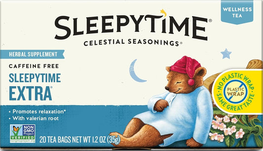 Celestial Seasonings Sleepytime Extra Herbal Tea, 20 Tea Bags Box