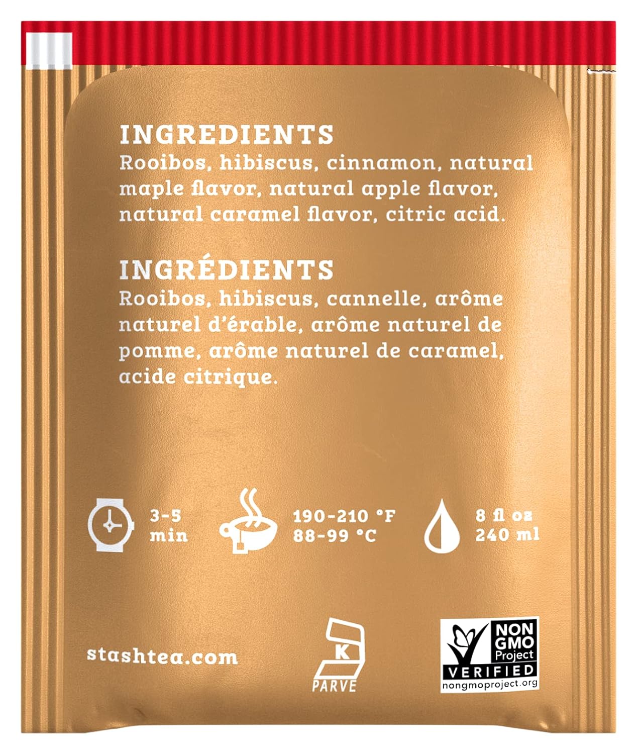 Stash Tea Chamomile Herbal Tea, 100 Count (packaging may vary) - Colors A
