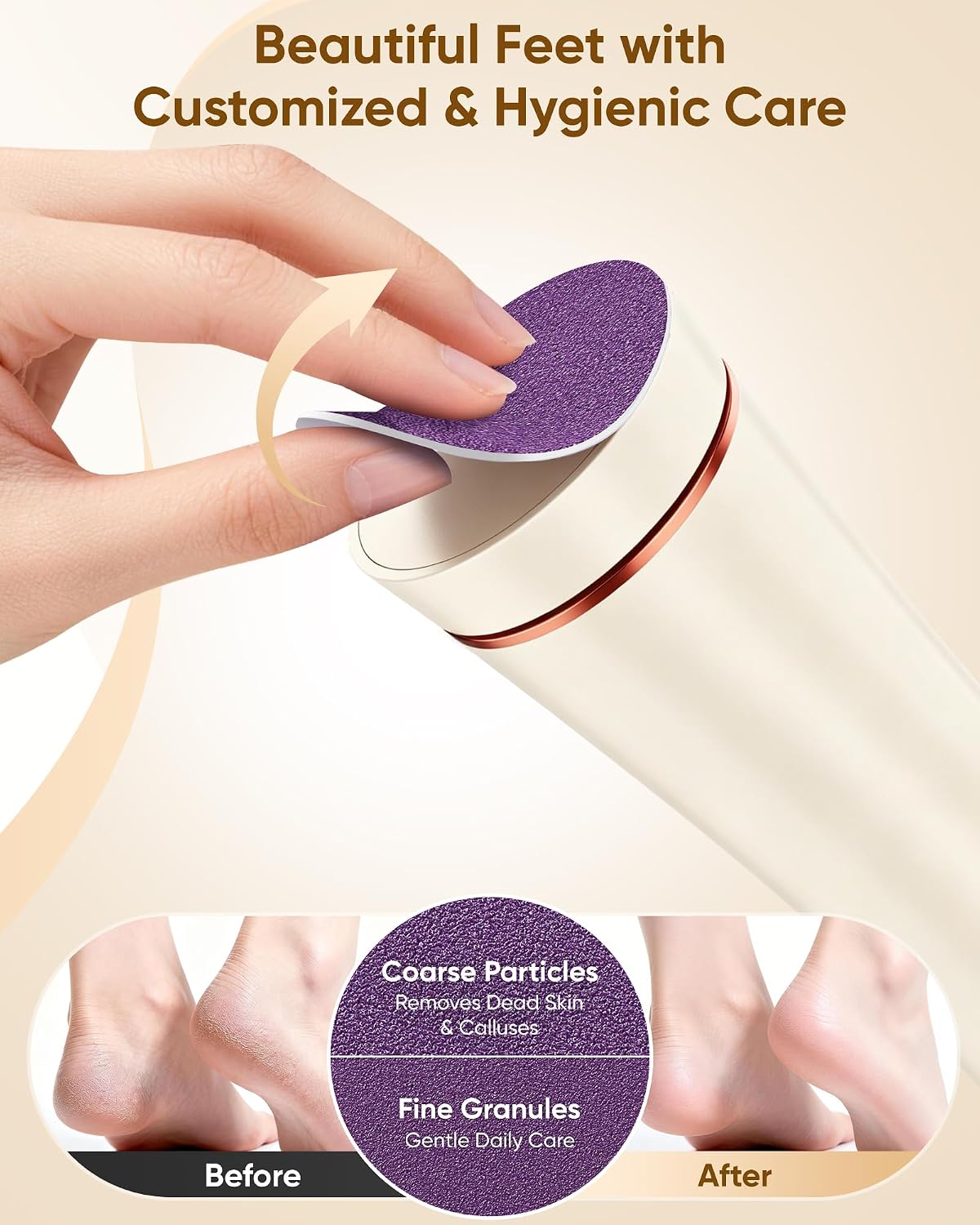 Electric Foot Callus Remover, Rechargeable Foot File Pedicure Kits
