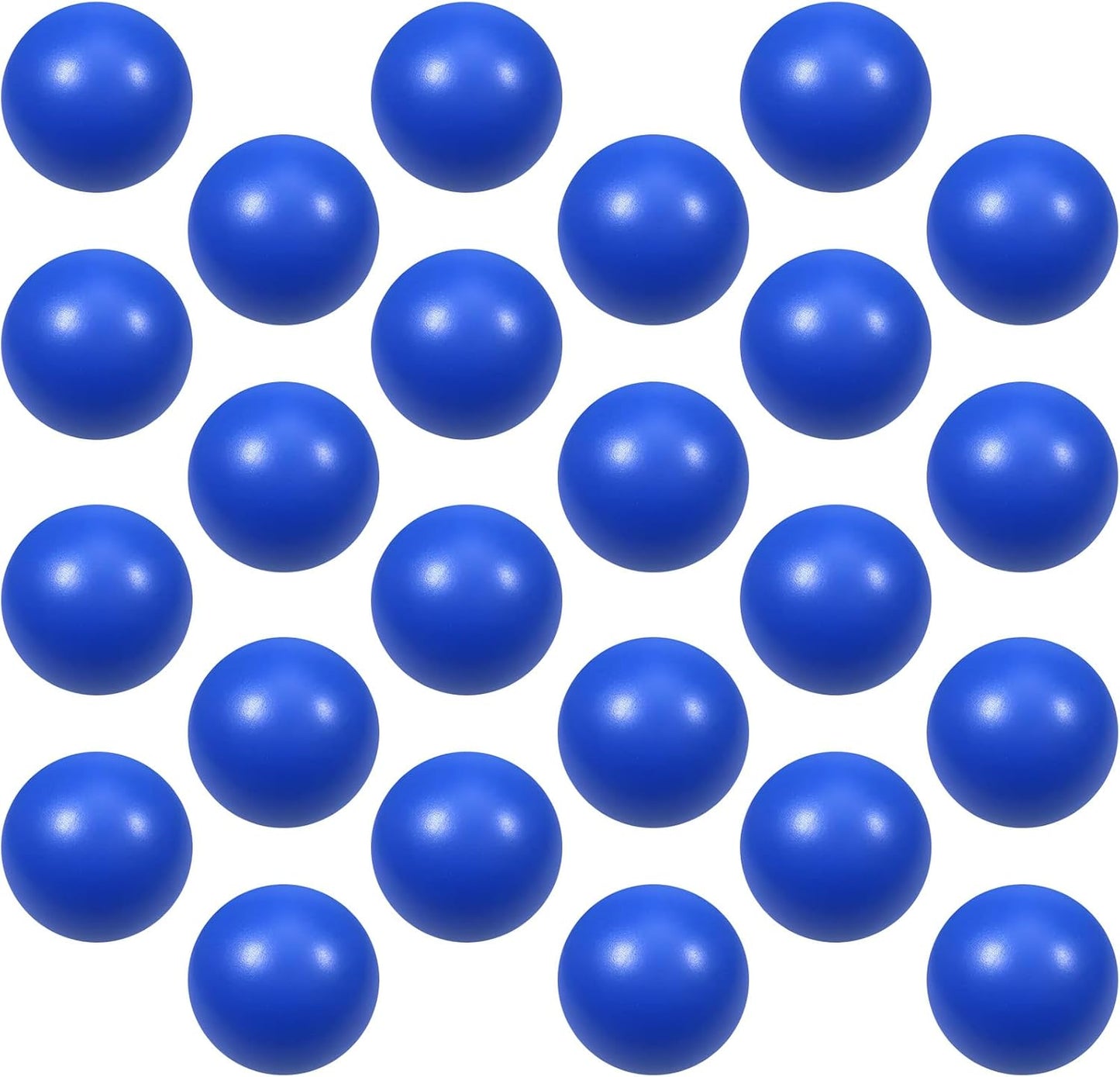24 Pcs White Foam Stress Ball Squeeze Stress Relief Balls for Kids and Adults Hand Exercise Sensory Relief Toys for Anxiety ADHD Autism （White）