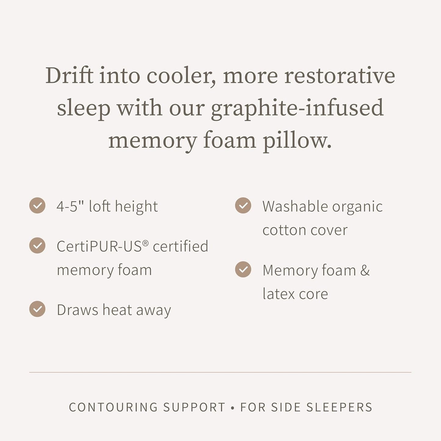 Saatva Cloud Memory Foam Pillow - Gel-Infused Shredded Memory Foam Fill - Standard Loft (4"-5") Contouring Pillow - for Any Sleep Position - 1 Pack, Queen (28"x16")