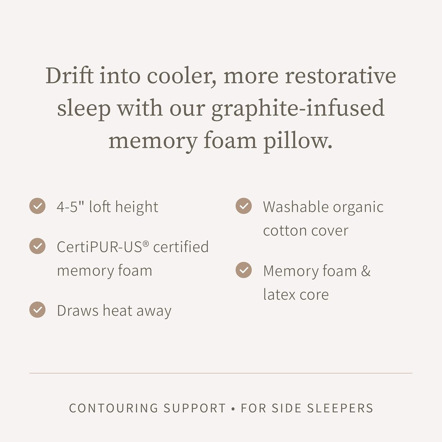 Saatva Cloud Memory Foam Pillow, Gel-Infused Shredded Memory Foam Fill