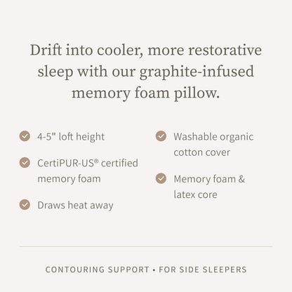 Saatva Cloud Memory Foam Pillow, Gel-Infused Shredded Memory Foam Fill
