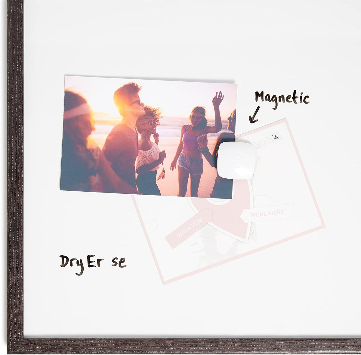U Brands Magnetic Whiteboard, White Board Dry Erase Board for Wall, 11 x 18
