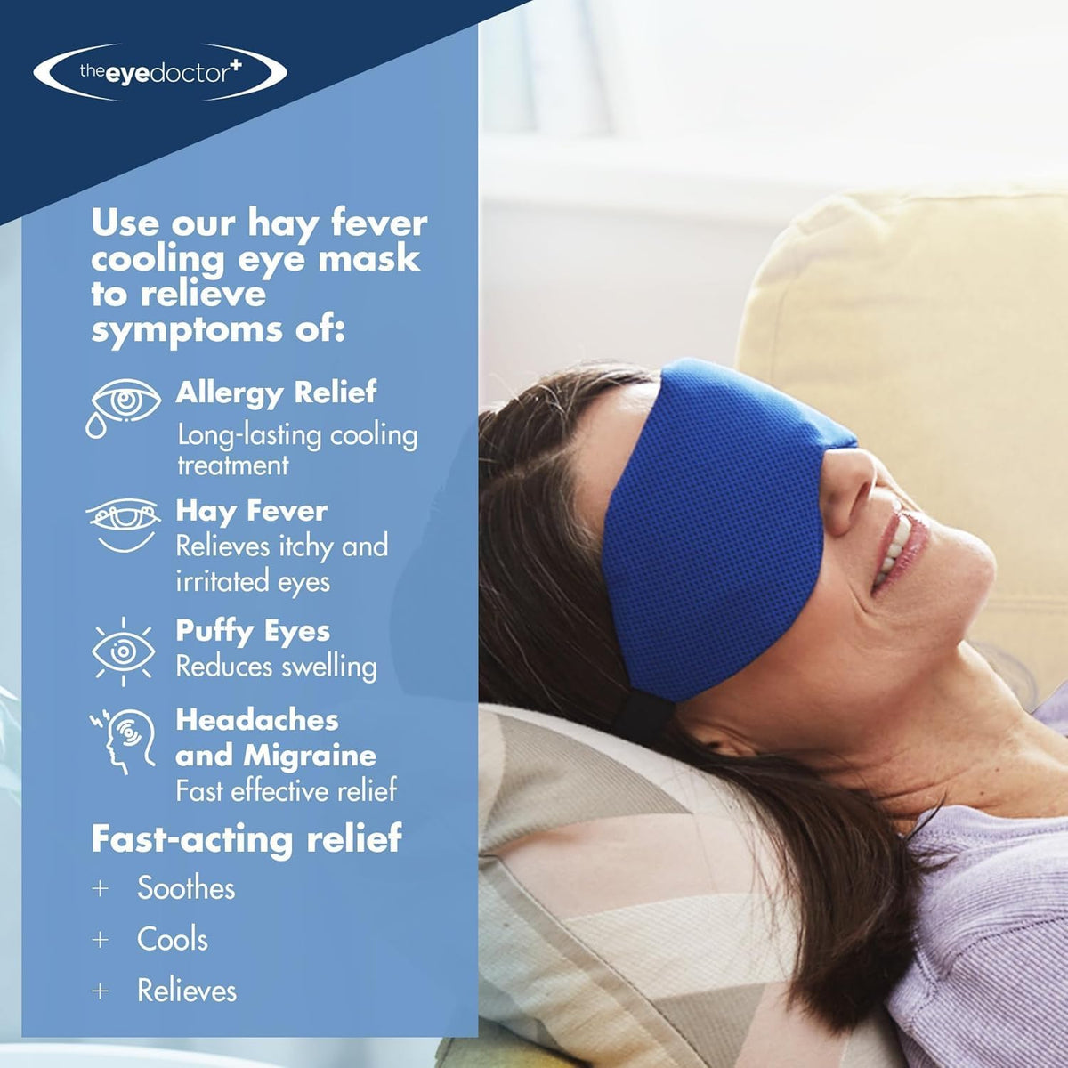 The Eye Doctor Hot Compress for Eye - Helps Dry Eye & Blepharitis - Reusable Eye Mask - Heated Eye Mask for Dry Eyes - Warm Compress for Dry Eyes - Heated Eye Mask for Stye