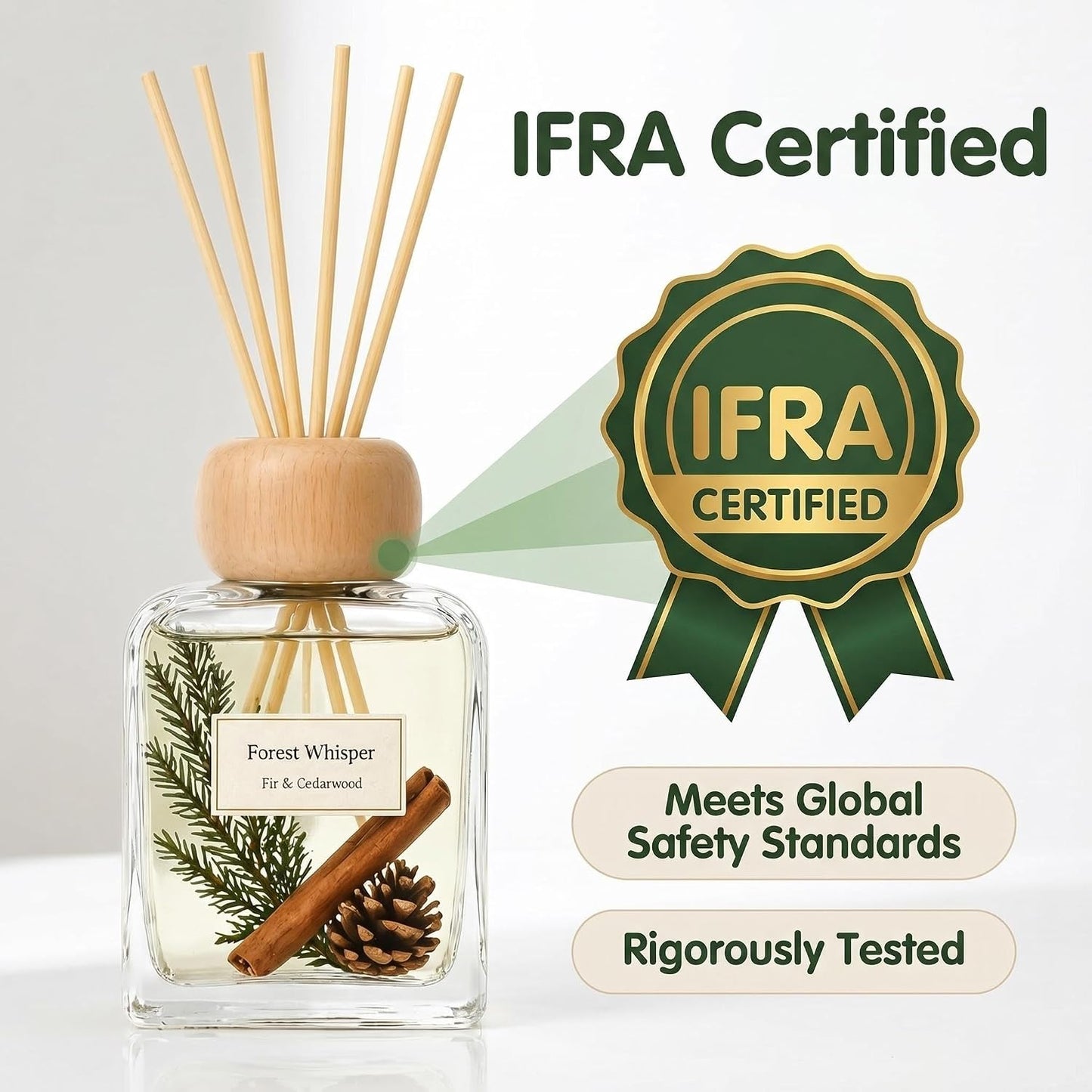 Luxury Hotel Scent Reed Diffuser 100ml (3.38oz) | No.1898 Hotel Collection Diffuser Oil Inspired by Ritz Carlton | Home, Bathroom & Office Decor | Long-Lasting Room Freshener Gift Set