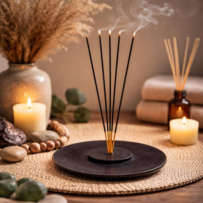 Handmade Natural Grey Marble Incense Stick Holder
