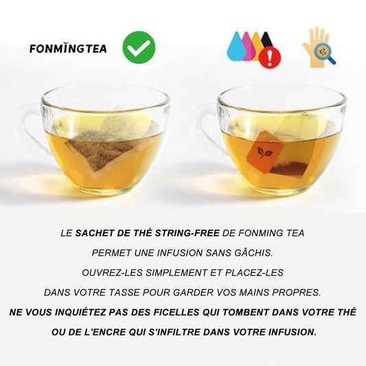 Fonming Tea- Jasmine Oolong Tea Bags – Unsweetened, Gluten-Free, Individually Wrapped – Taiwanese High-Elevation Oolong, Great Hot or Cold Brew – 12 Count