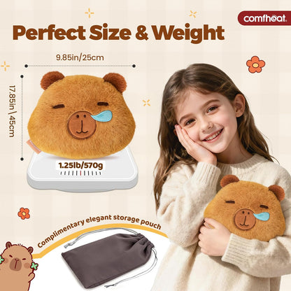 Microwave Unscented Heating Pad for Pain Relief, Moist Heat Pack Hot Compress for Period Cramps, Shoulder, Muscles, Cute Cloud Plush Heating Pad, Gift for Girl Women, with Washable Cover