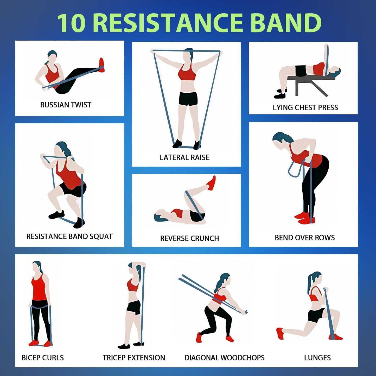 LEEKEY Pull Up Assistance Bands,5-125LB Resistance Bands with Grip、Door Anchor、Gym Bag - Exercise Bands for Full-Body Training, Fitness, Physical Therapy -USA Original Patent