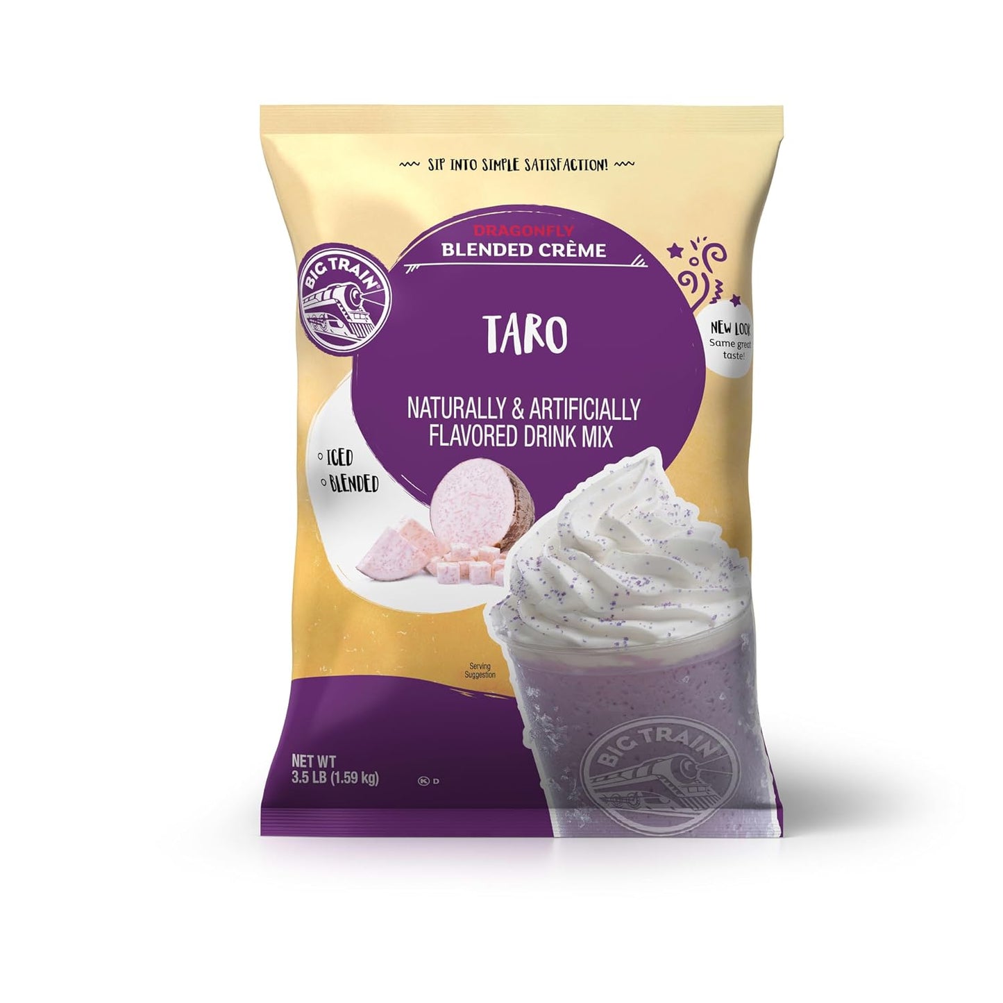 Big Train Vanilla Bean Blended Crème Beverage Mix, 3.5 Pound (Pack of 1) - Colors A