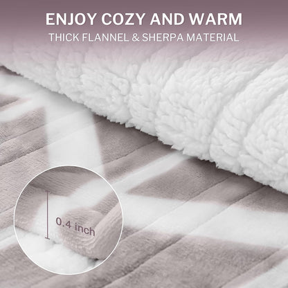 VENTIMI Electric Blanket Heated Throw, 50" x 60" Heated Blanket with 5 Heat Levels & 3 Hours Auto Off, Fast Heating Blankets with ETL & FCC Certification, Grey