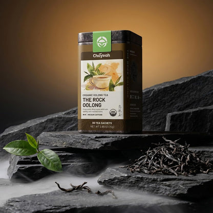 CHAYEAH, The Rock Oolong, USDA Organic, Whole Leaf Tea Sachets, 30 Count