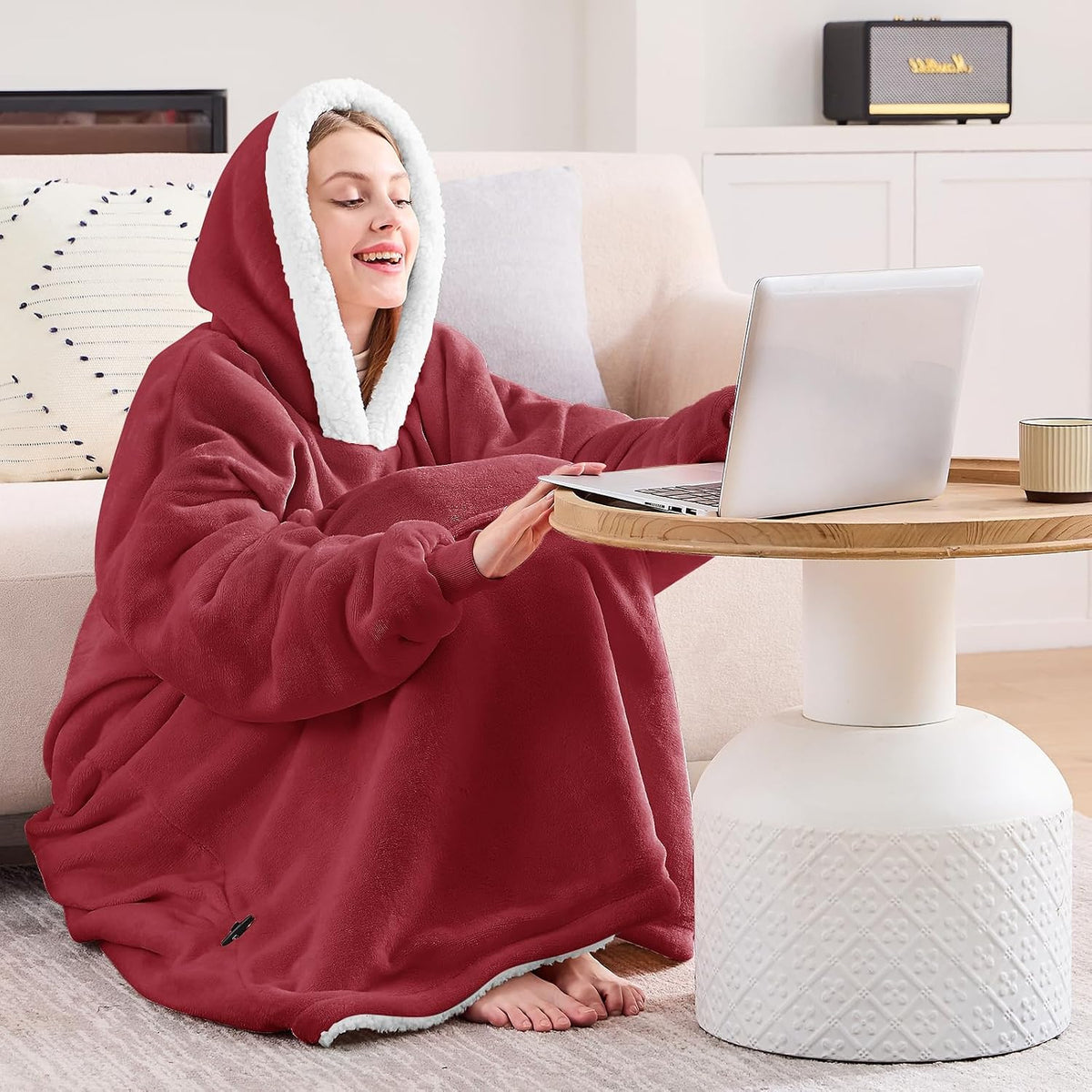 yescool Wearable Blanket Hoodie as Christmas Birthday Gifts for Women Mom - Colors A