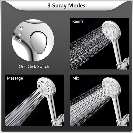 FEELSO Filtered Shower Head with Handheld, High Pressure Shower Filter Head