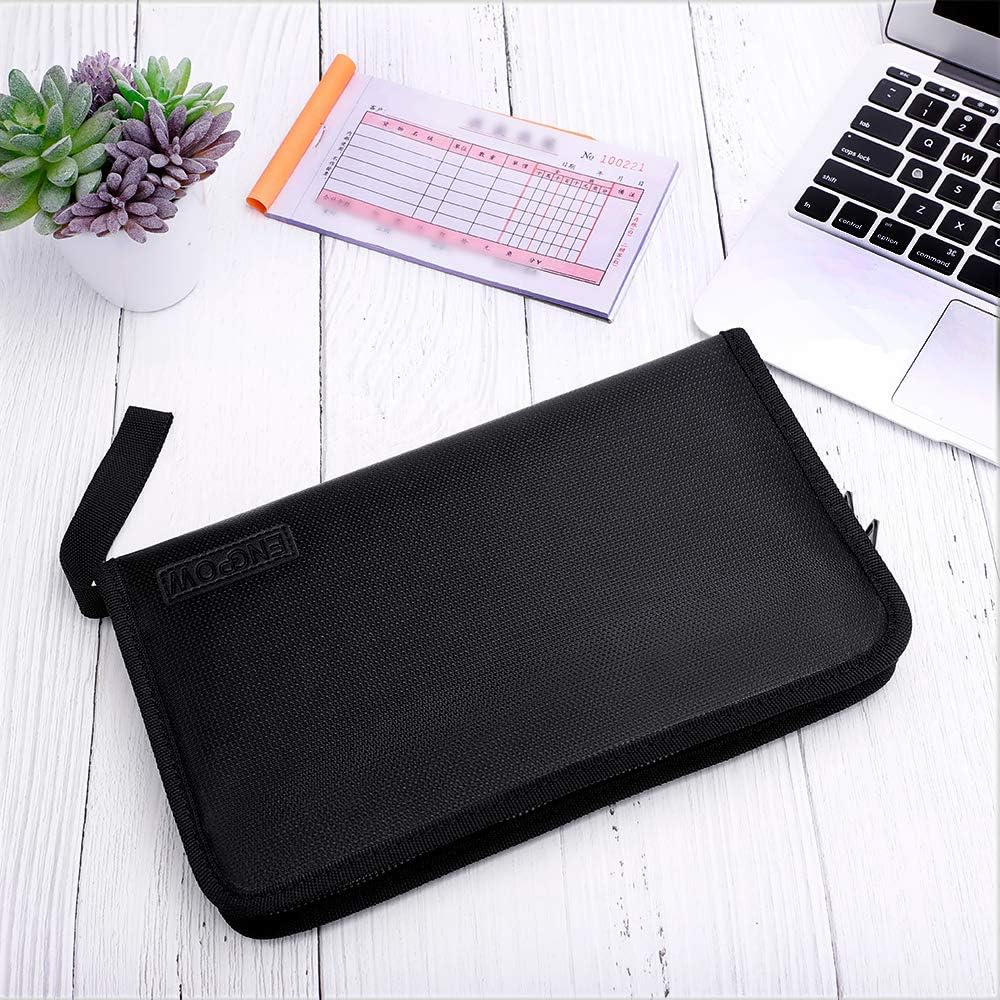 ENGPOW Receipt Coupon Organizer, Fireproof 13 Pockets Accordian Folder