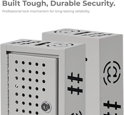 Steel Keyed Lock Box Storage Cabinet for Office & Classroom