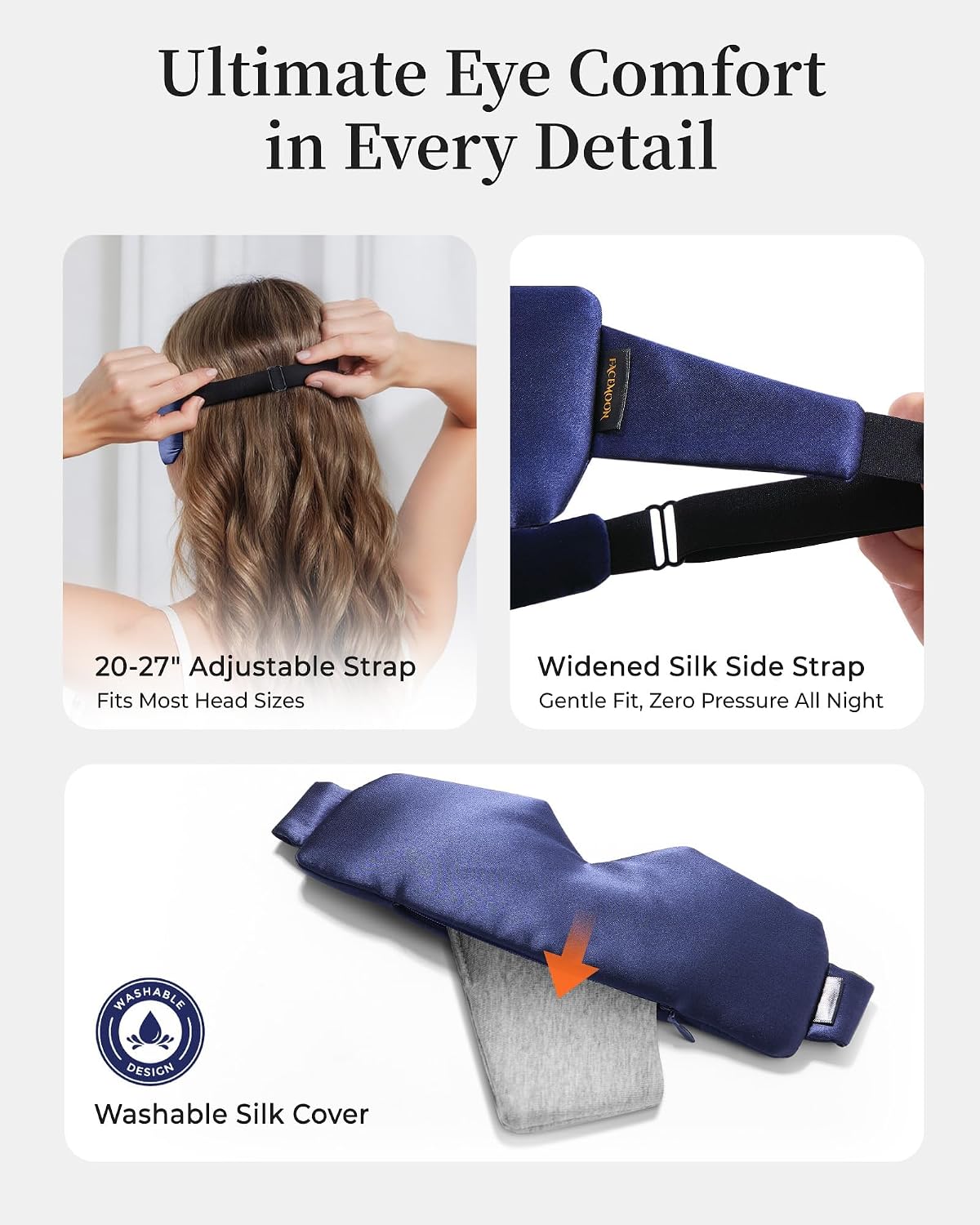 Heated Eye Mask for Dry Eyes, USB Powered Silk Warm Compress for Eyes