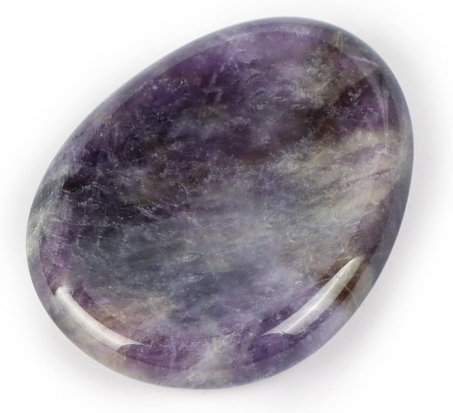 Artistone Moss Agate Crystal Chakra Thumb Worry Stone Teardrop Reiki Healing Stone Pocket Palm Stones for Anxiety Stress Relief Meditation Therapy Geometry Home Decor