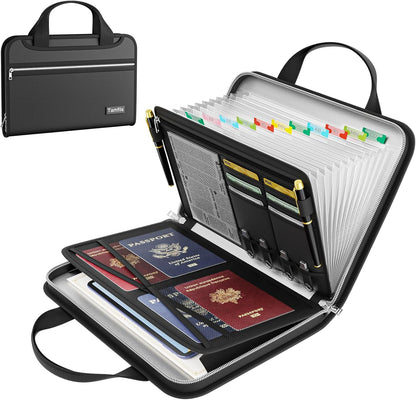 Tamfile Fireproof Accordion File Organizer, Expanding File Folder