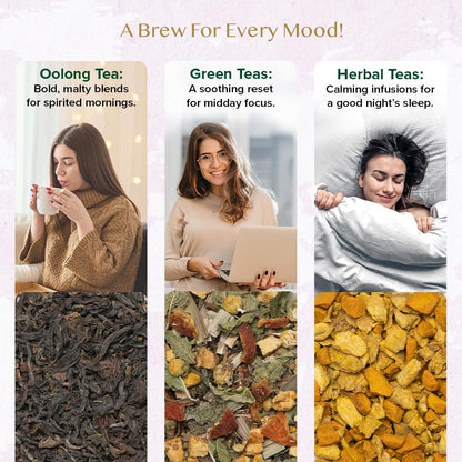VAHDAM, Assorted Black Tea Loose Leaf Tea Gift Set (10 Flavors) Gift Ideas for Women & Men | Directly Sourced From Assam and Darjeeling | Resealable Ziplock Pouch
