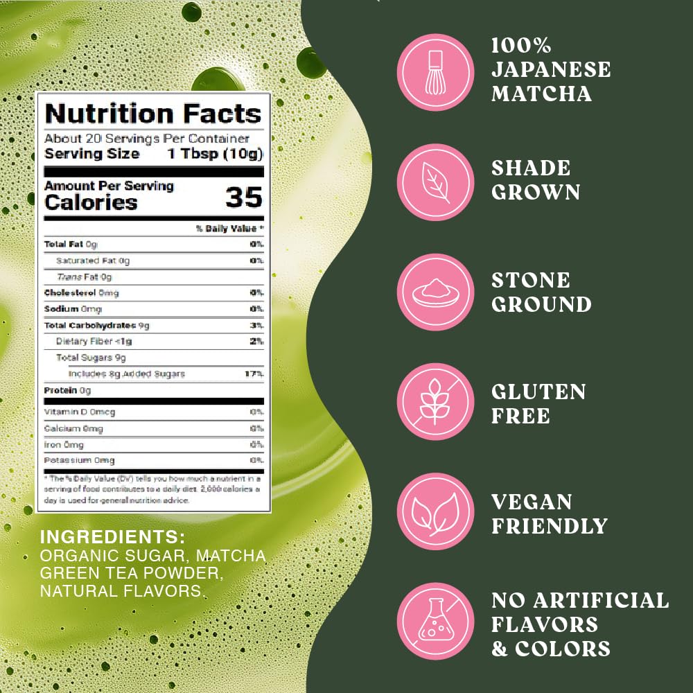 Harmony Premium Japanese Lavender Matcha Tea, 10 Sticks