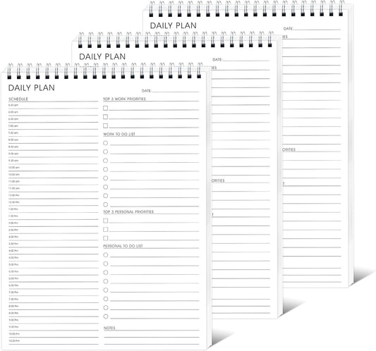 Weekly Planner Notepad,Spiral To Do List Undated Planning Pad, Weekly Organizer for Students, Weekly Agenda for Work & Daily Life, 52 Sheets, 6.5 x 9.8 in (Green)
