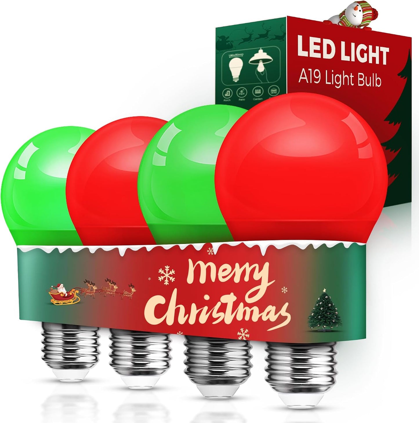 L LOHAS LED Sleep aid Amber Light Bulbs, Blue Light Blocking, A19 9W(60 Watt Equivalent) Dim Light Bulbs, 1800K Warm Light Bulb, E26 Base, 2 Pack