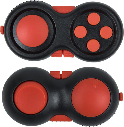 Original Fidget Toy Game, Rubberized Classical Controller Fidget Concentration Toy with 8-Fidget Functions and Lanyard - Excellent for Relieving Stress and Anxiety