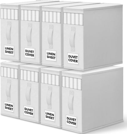 WOWBOX Bed Sheet Organizers and Storage,Closet Organizer Under Bed Storage