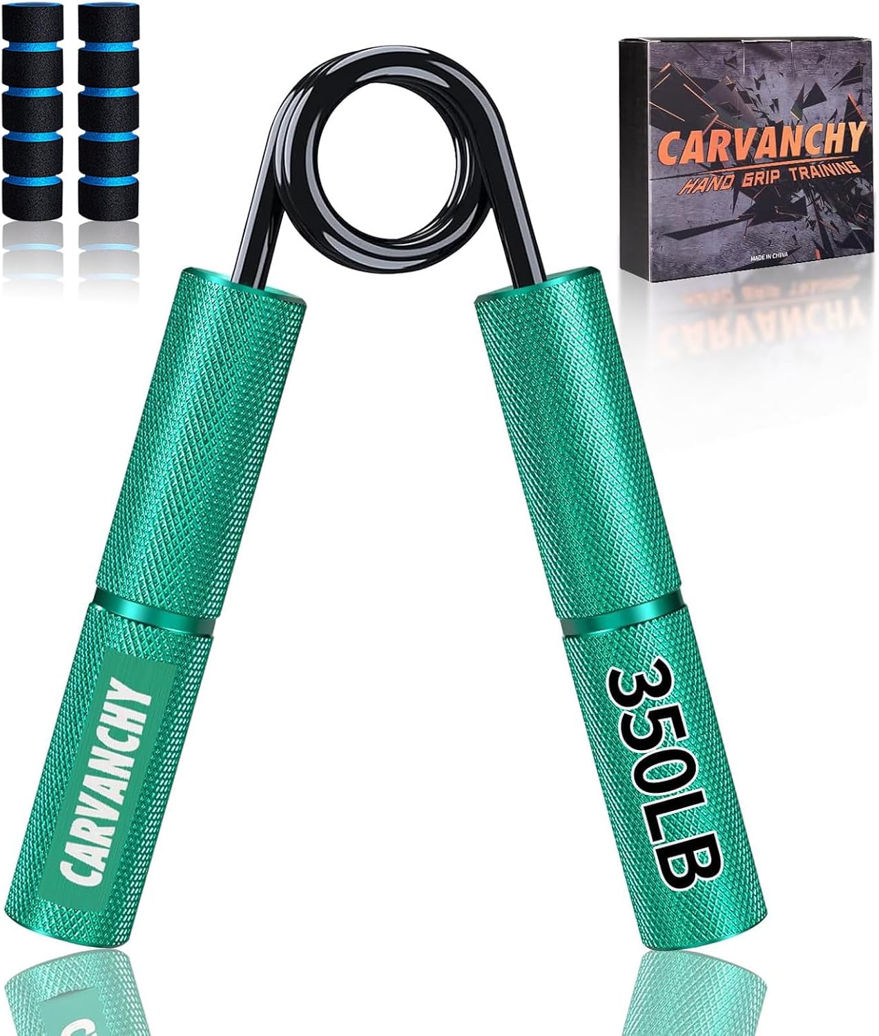 Grip Strength Trainer Set, 6 Pack, 50-350LB, Wrist Forearm Strengthener, Metal No Slip, Hand Grip Gripper Strengthener for Strength Training and Exercise, Hand Workout Squeezer Grip Strength