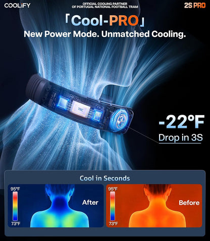 TORRAS Coolify 2S PRO #1 Neck Cooler & Neck Air Conditioner, Black