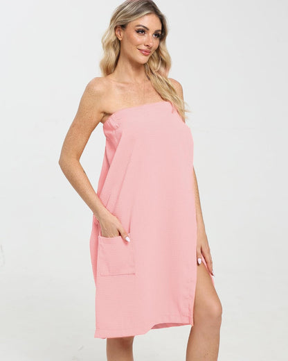 Xeoxarel Bath Towel Robe for Women, Lightweight Soft Towel Wraps, Comfortable Bathrobe, Perfect for Spa, Sauna, and Pool