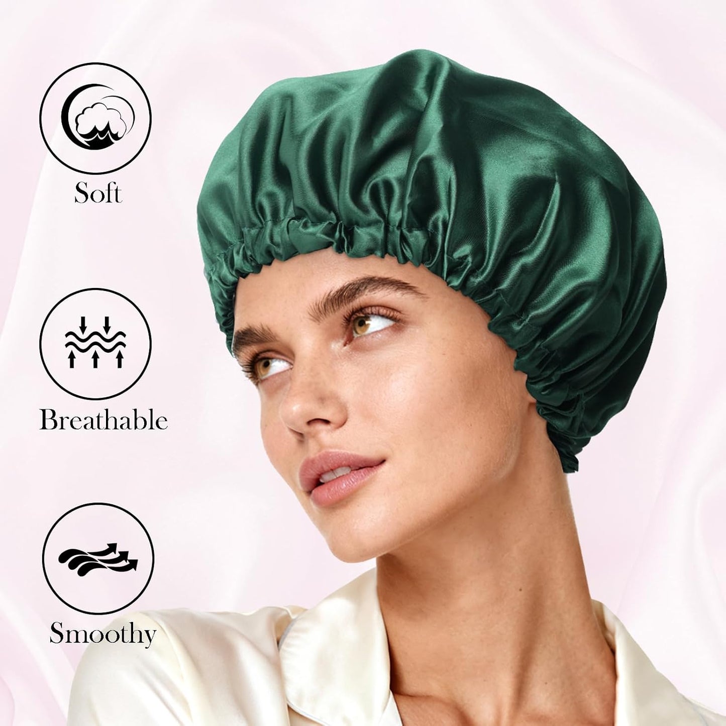 Satin Bonnet Double Layer Silk Bonnet for Sleeping Women for Natural Curly