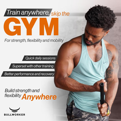 Iso-Bow Pro by Bullworker | The Isometric Pocket-Companion for Strength Training, Stretching, and Working Out. Use self-Resistance to circulate Blood Flow, Pump Muscles. Yoga or Pilates Exercises.