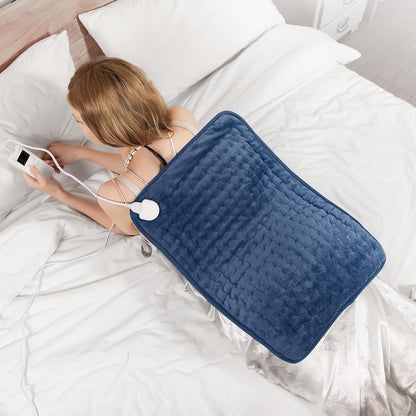 Heating Pad for Back, Neck, and Shoulder Pain Relief, Electric Heat Pad with 6 Heat Levels, Moist Heat Option, Auto Shut-Off, Birthday Christmas Gifts for Women Men Mom Dad Grandma, Gifts for her