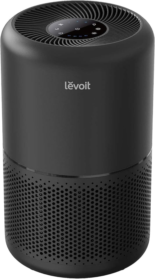LEVOIT Air Purifier for Home Allergies Pet Hair in Bedroom, Covers Up to 1073 ft² by 56W High Torque Motor, AHAM VERIFIDE, 3-in-1 Filter with HEPA Sleep Mode, Remove Dust Smoke Odor, Core300-P, White