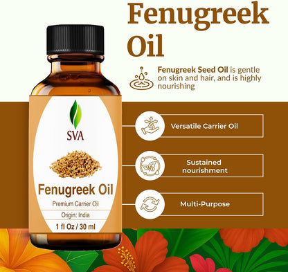 SVA Lavender Essential Oil 4 Fl Oz – for Diffuser, Skin & Hair Care – Ideal for Massage & DIY Blends – with Dropper